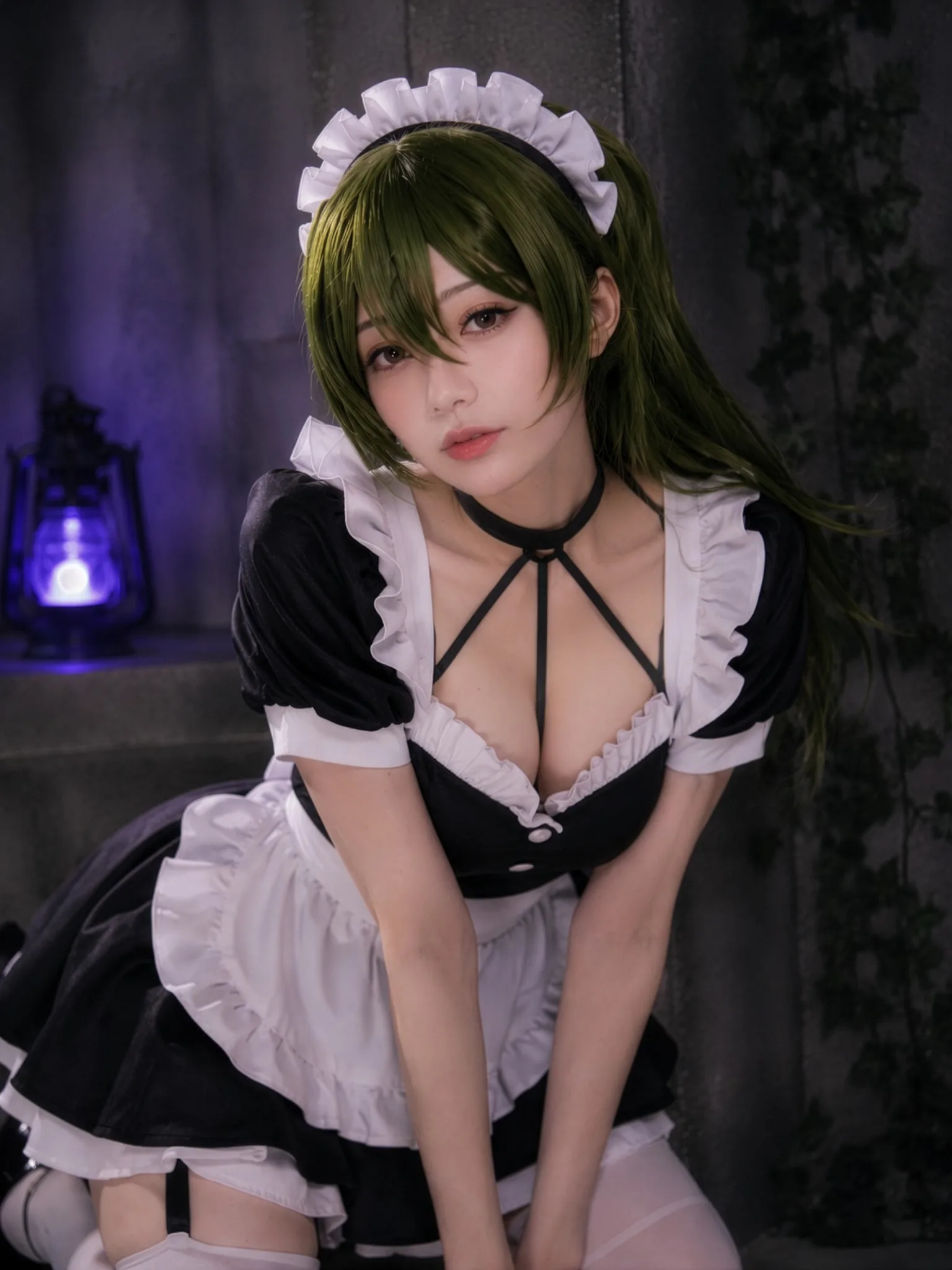 緑髪メイドのリスカ
